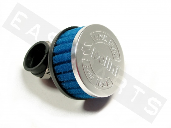 Air Filter POLINI Special Blue Inclined 90° Short Ø34 PHVA/PHBN/PHBG/PHBD