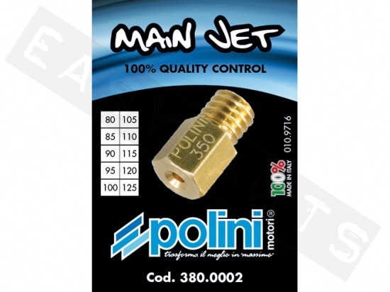 Main Jet Kit POLINI Carburetor Mikuni TM T:080->125