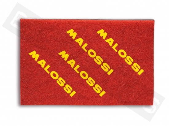 Plaque A4 mousse filtre à air MALOSSI DOUBLE RED SPONGE universelle 210x297mm