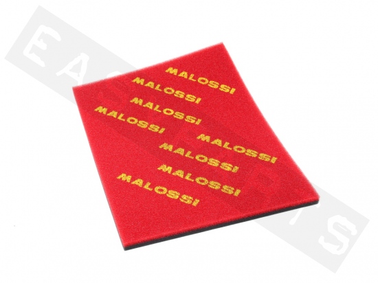 Plaque A3 mousse filtre à air MALOSSI DOUBLE RED SPONGE universelle 420x297mm