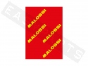 Luchtfilterelement A3 MALOSSI Double Red Sponge Universeel (15mm dikte)