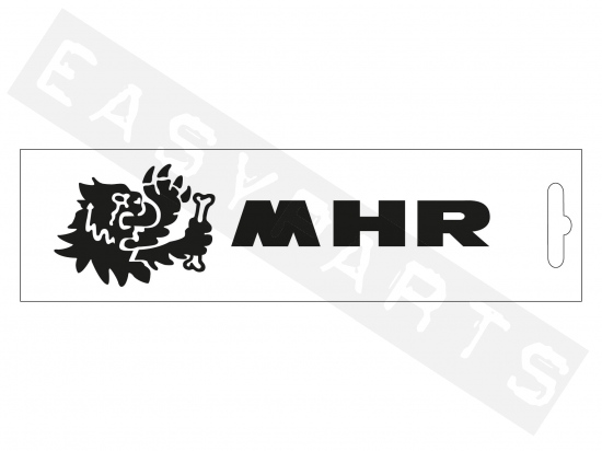 Autocollant MALOSSI 'MHR' noir (13cm)