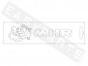 Pegatina MALOSSI 'MHR' blanca (13cm)