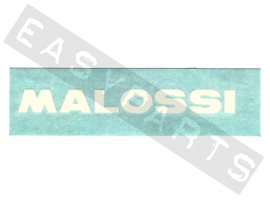 Sticker MALOSSI Wit (14cm)