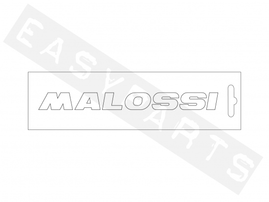 Autocollant écriture MALOSSI blanc (14cm)