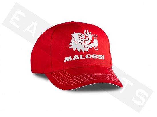 Cappellino MALOSSI Testa di Leone Rosso / Bianco Adulto