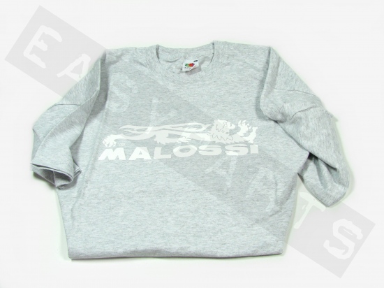 Camiseta mangas cortas MALOSSI gris/ blanca L