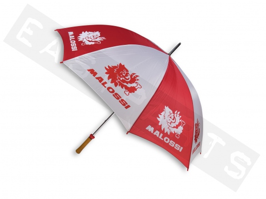 Parapluie MALOSSI Paddock blanc/ rouge
