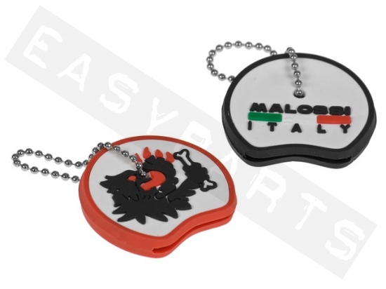 Schlüsselkappen MALOSSI Schwarz & Rot (2 Teile)