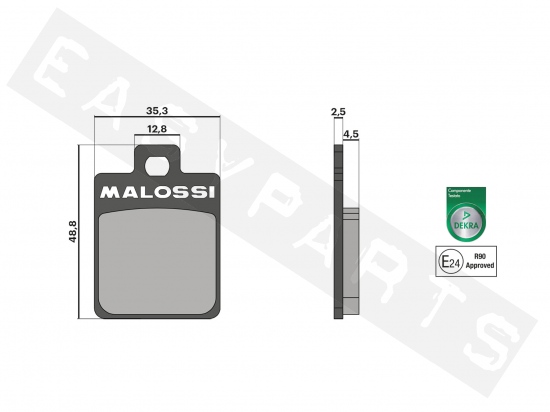 Brake pads MALOSSI Sport (FT3014)