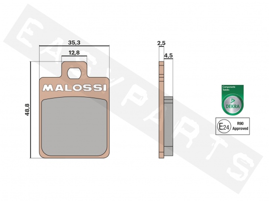 Brake pads MALOSSI MHR SYNT (FT4014)