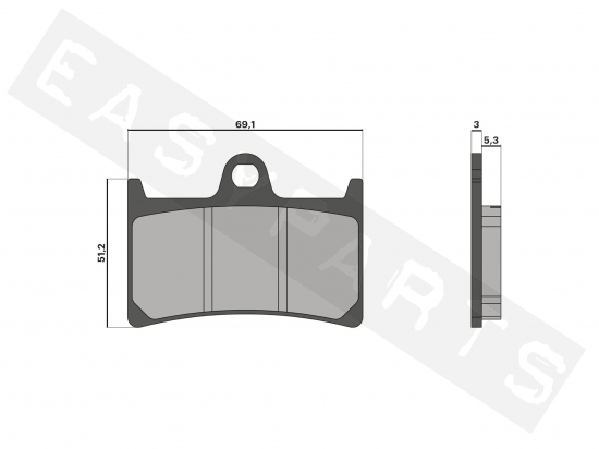 Brake pads MALOSSI Sport (FT3094)