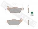 Brake pads MALOSSI MHR SYNT (FT4080)