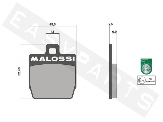 Lastig Discrepantie piloot Remblokset MALOSSI Sport (FT3016) - Remblokken en Remschoenen -  EasyParts.nl - Scooter- en brommeronderdelen bestellen