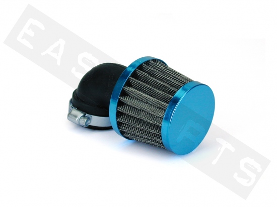 Air Filter TNT KN Small Anodized Blue Inclined 90° Ø28-35 PHBG/PHVA/PHBN