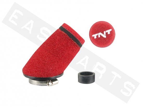 Filtro aria TNT Small schiumato rosso inclinato 30° Ø28-35 PHBG/PHBN/PHVA