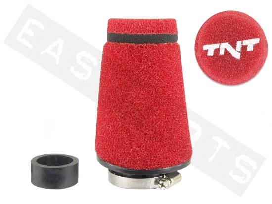 Filtro de aire TNT Small espuma roja recto Ø28-35 PHBG/PHBN/PHVA