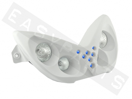Masque quatre optiques & LED bleu TNT blanc Nitro/ Aerox 1997-2012