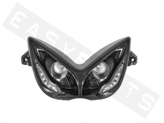 Headlight double with LED TNT Audi style carbon Aerox/ Nitro