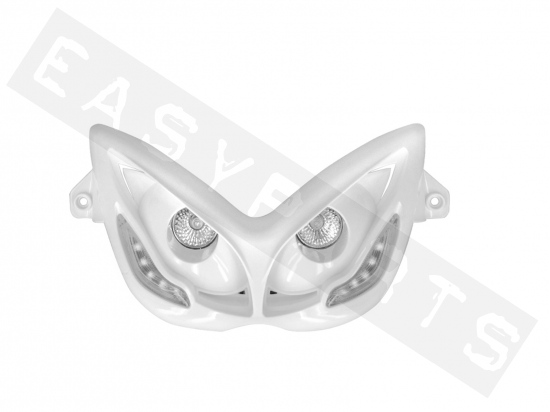 Masque double optiques & LED TNT Style R8 blanc Nitro/ Aerox 1997-2012