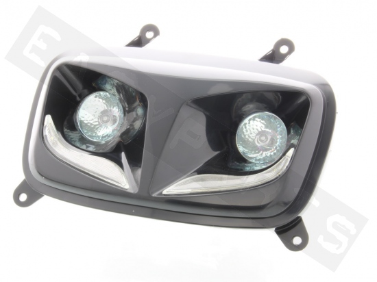 Headlight double with LED TNT Audi style black Bw's/ Booster 2004-2016