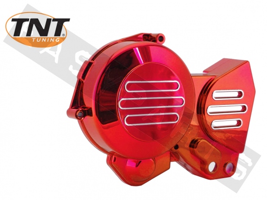 Lichtmaschinenabdeckung TNT Lighty Rot eloxiert Derbi EBE/ EBS050