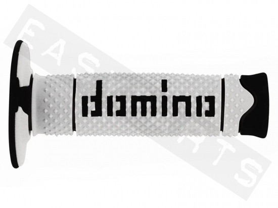 Paire revêtements poignée DOMINO Cross A260 blanche/ noire (120mm)