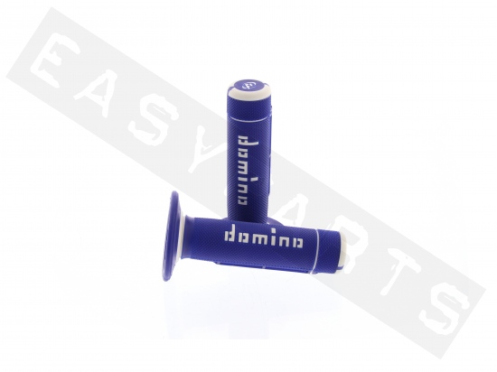 Handlebar grips DOMINO Cross A260 blue/ white (120mm)