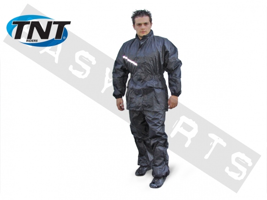 Unit Jacket+Trouser Waterproof Blk L