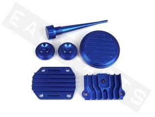 Kit carters ventilée ZH bleu anodisée Dax City 1&2 125 4T (6 pièces)