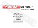 Mid-pipe ARROW 'Racing' Honda CB 125i F '15-'16