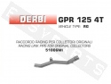 Mid-pipe ARROW 'Racing' Derbi GPR125 4T '10-'15