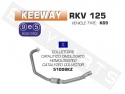 Collecteur catalyser ARROW Keeway RKV 125 E3 2011-2016