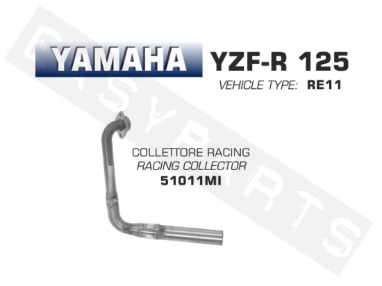 Uitlaatbocht ARROW 'Racing' ARROW Yamaha YZF125R '14-'16