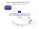 Collecteur catalyser ARROW Gilera Nexus 300i E3 2008-2013