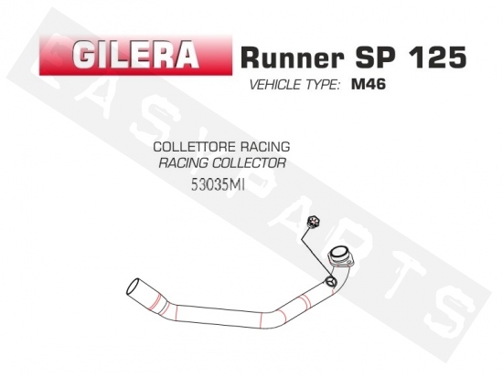 Collettore ARROW 'Racing Link' Gilera Runner 125-200 '06-'14