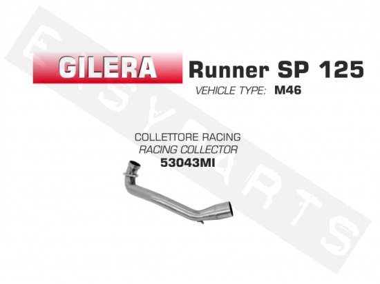 Krümmerrohr ARROW 'Racing Link' Gilera Runner 125-200 '06-'14