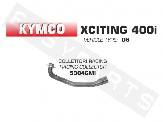Collettore ARROW 'Racing Link' Kymco Xciting 400i 2012-2016