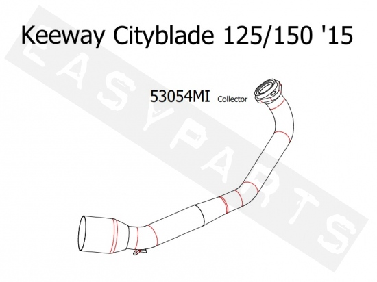Colector ARROW 'Racing Link' Keeway CityBlade 125-150 2015