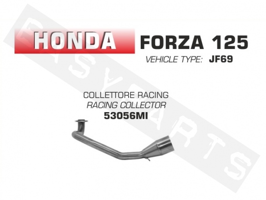 Uitlaatbocht ARROW 'Racing' Honda Forza 125i E3 '15'17/E4 '18-'20