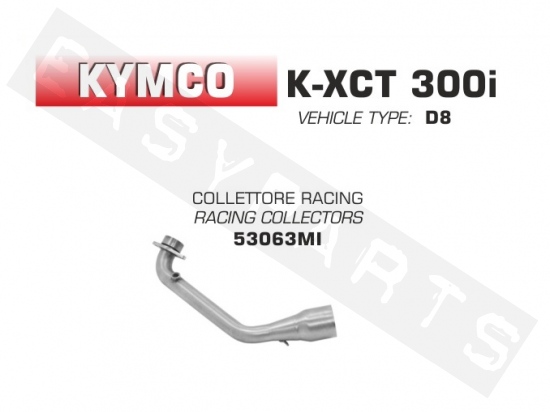 Uitlaatbocht ARROW 'Racing' Kymco K-XCT 300i '13-'16