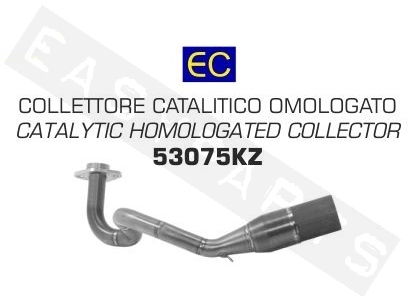 Collecteur catalyser ARROW Vespa GTS 125 IGET E4 2017-2019