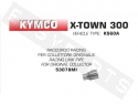 Mid-pipe ARROW 'Racing' Kymco X-Town 300i '17-'19