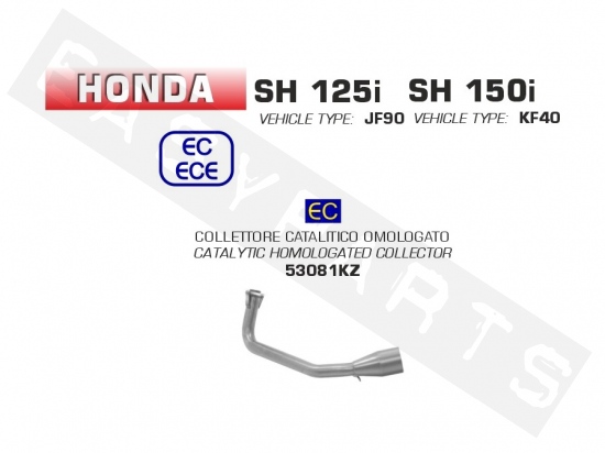 Collecteur catalyser ARROW Honda SH 125-150i E5 2020-2021