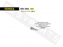 Raccordo Racing silenziatore ARROW Honda SH 350i E5 2021-2022
