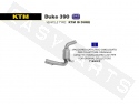 Catalytic exhaust manifold ARROW KTM Duke 390i E3 2013-2016