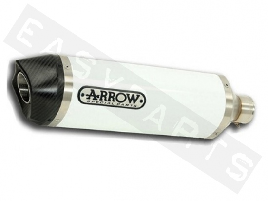 Silenziatore ARROW Race-Tech Alu. White/C Honda Integra/ NC 700-750i