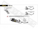 Collecteur Racing ARROW Aprilia SXV 450-550 E3 2007-2014 (version titane)