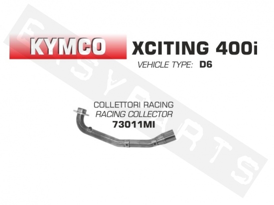 Krümmerrohr ARROW 'Racing Link' Kymco X-Citing 400i 2012-2016