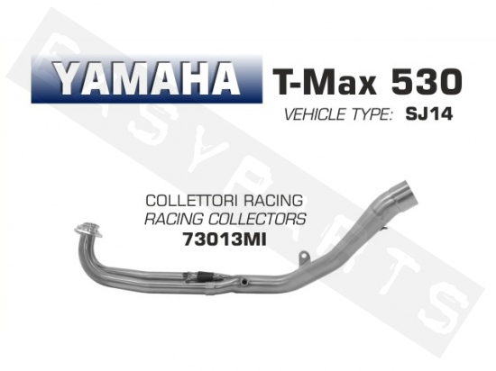 Uitlaatbocht ARROW 'Racing' Yamaha T-Max 530i '17-'19